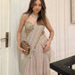 Georgette Ready-to-Wear Lehenga Saree with Thread Sequin Work | Festive Party Wear