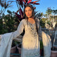 Georgette Real Mirror Embroidered Palazzo Suit Set for Festive and Party Wear