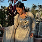 Georgette Real Mirror Embroidered Palazzo Suit Set for Festive and Party Wear