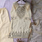 Georgette Real Mirror Embroidered Palazzo Suit Set for Festive and Party Wear