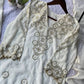 Georgette Sequence Embroidered Kurti Palazzo Set for Festive and Party Wear