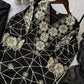 Georgette Sequence Embroidered Kurti Palazzo Set for Festive and Party Wear