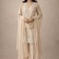 Georgette Sequence Embroidered Kurti Palazzo Set for Festive and Party Wear