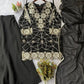 Georgette Sequence Embroidered Kurti Palazzo Set for Festive and Party Wear