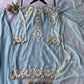 Georgette Sequence Embroidered Kurti Palazzo Set for Festive and Party Wear