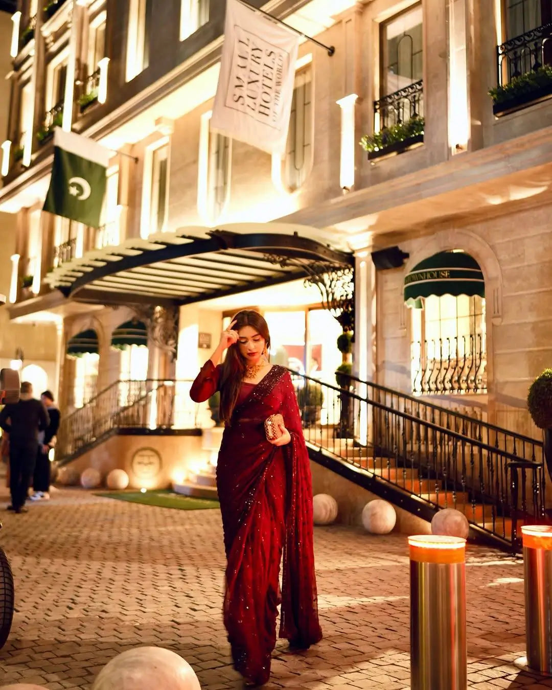 Georgette Sequins Embellished Designer Saree