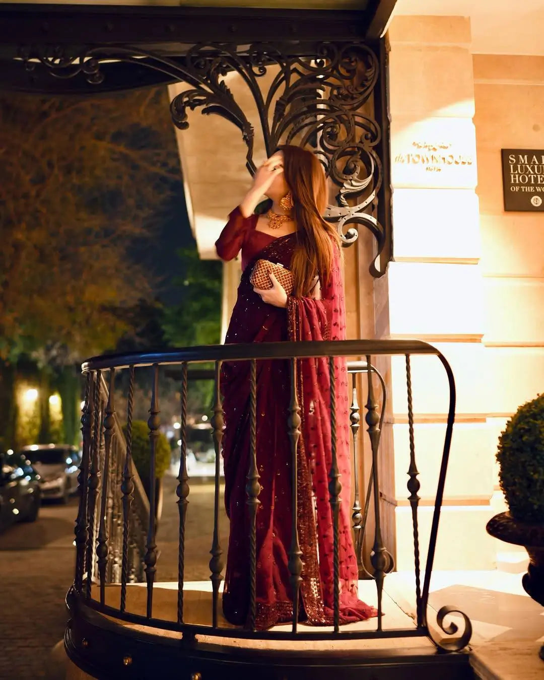 Georgette Sequins Embellished Designer Saree