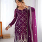 Georgette Thread and Sequin Embroidered Sharara Suit