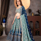 Georgette Zari Sequins Lehenga Choli with Dupatta for Wedding Sangeet Festive Wear