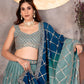 Georgette Zari Sequins Lehenga Choli with Dupatta for Wedding Sangeet Festive Wear