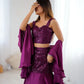 Glamorous Sequin Embroidered Lehenga Set for Wedding and Party Wear