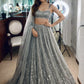 Glamorous Sequin Work Crepe Silk Lehenga Set for Party and Wedding Wear