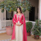 Glass Roman & Cosmos Embroidered Gown with Dupatta – Festive Wear