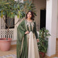 Glass Roman & Cosmos Embroidered Gown with Dupatta – Festive Wear
