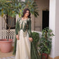 Glass Roman & Cosmos Embroidered Gown with Dupatta – Festive Wear