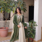 Glass Roman & Cosmos Embroidered Gown with Dupatta – Festive Wear