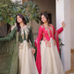 Glass Roman & Cosmos Embroidered Gown with Dupatta – Festive Wear