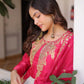 Glass Roman & Cosmos Embroidered Gown with Dupatta – Festive Wear