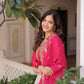 Glass Roman & Cosmos Embroidered Gown with Dupatta – Festive Wear