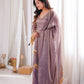 Gold Crepe Kurta Farshi Pant Set with Tassels