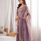 Gold Crepe Kurta Farshi Pant Set with Tassels