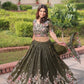 Gold Crush Embroidered Lehenga Choli Set