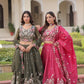 Gold Crush Embroidered Lehenga Choli Set