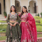Gold Crush Embroidered Lehenga Choli Set