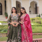 Gold Crush Embroidered Lehenga Choli Set