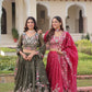 Gold Crush Embroidered Lehenga Choli Set