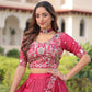 Gold Crush Embroidered Lehenga Choli Set