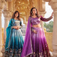 Gold Crush Embroidered Lehenga Choli Set with Dupatta