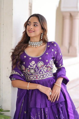 Gold Crush Embroidered Lehenga Set