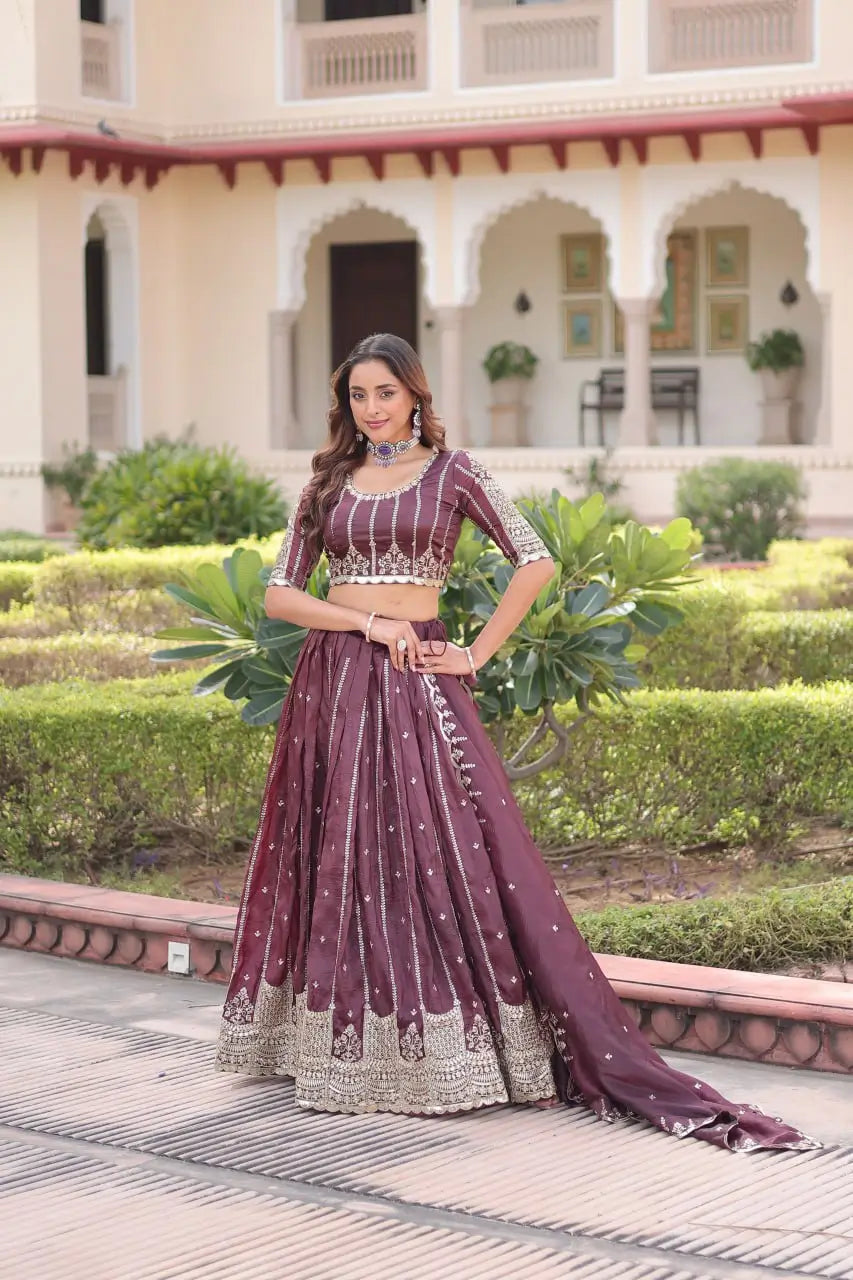 Gold Crush Embroidered Lehenga Set