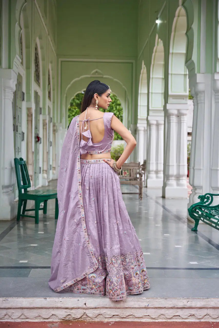 Gold Crush Embroidered Lehenga Set