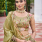 Gold Crush Embroidered Lehenga Set