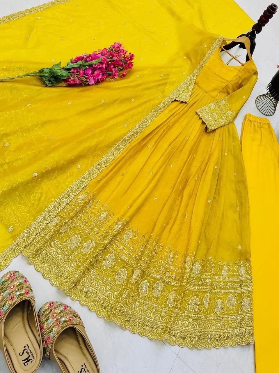 Golden Crush Sequin Gown