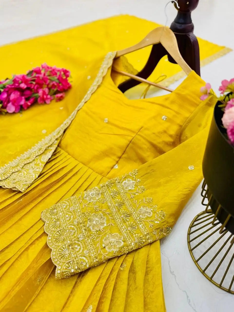 Golden Crush Sequin Gown