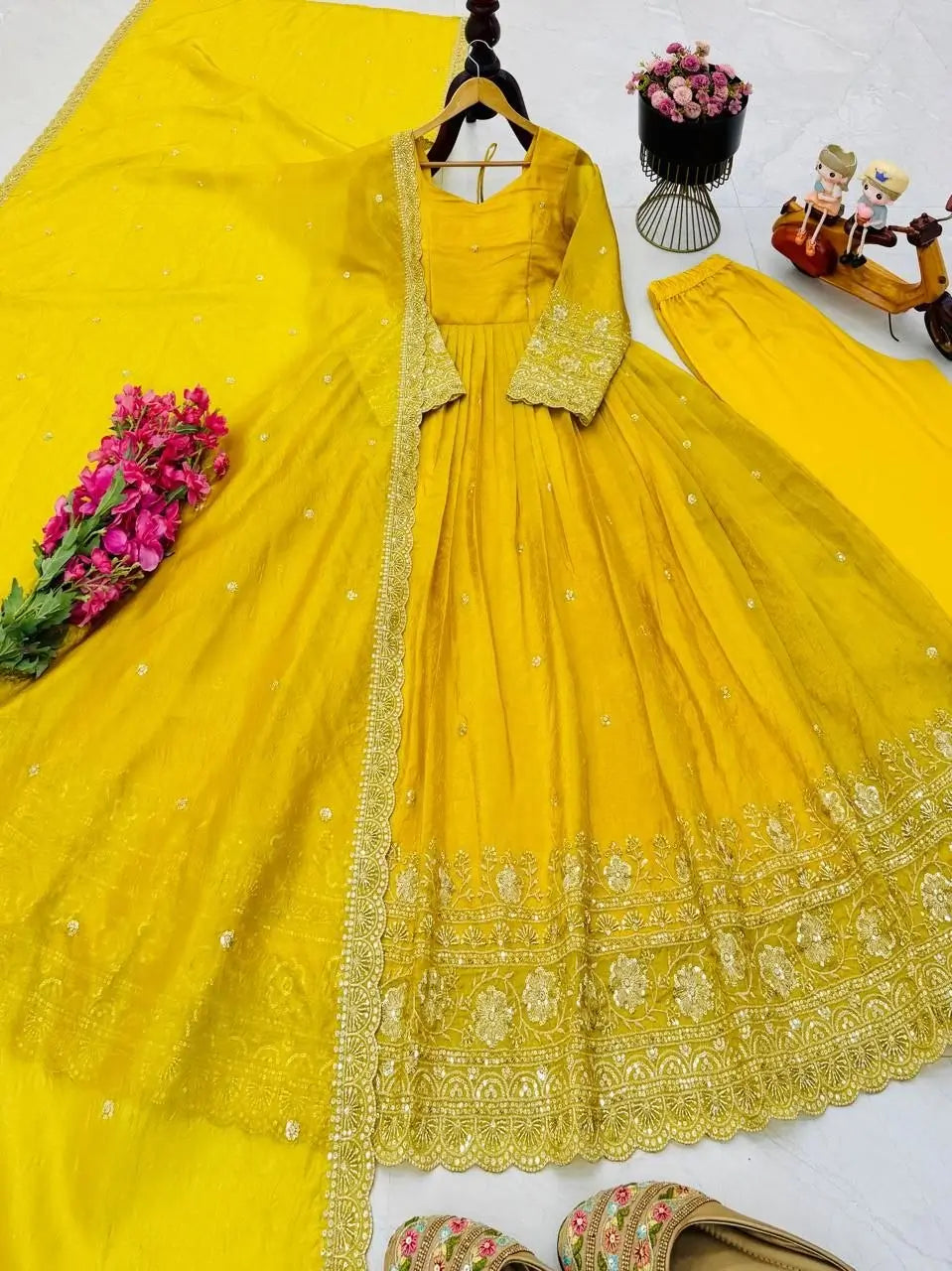 Golden Crush Sequin Gown