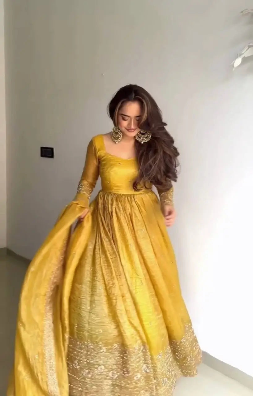 Golden Crush Sequin Gown