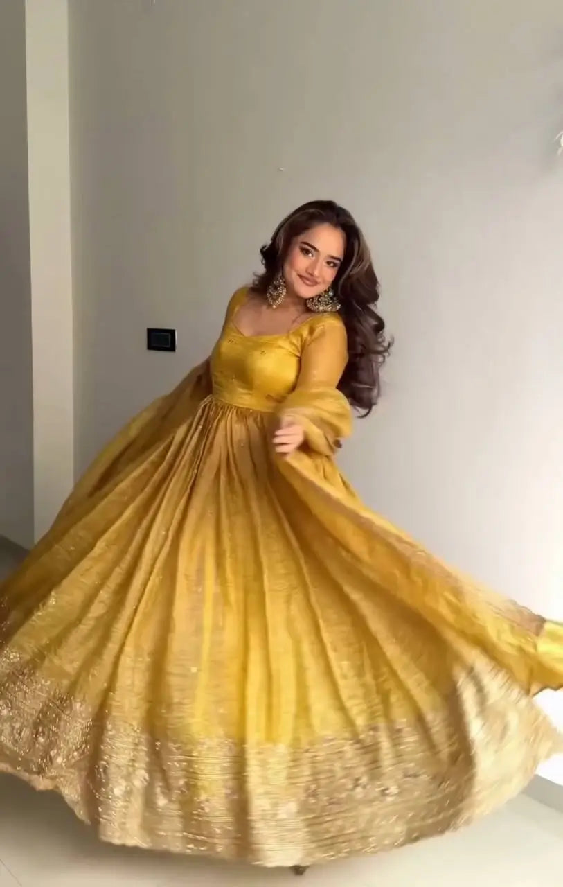 Golden Crush Sequin Gown