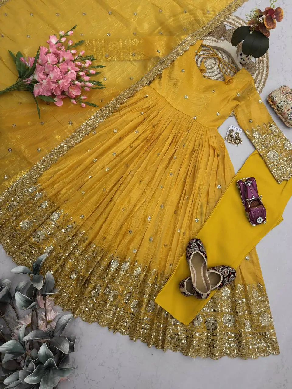 Golden Crush Sequin Gown