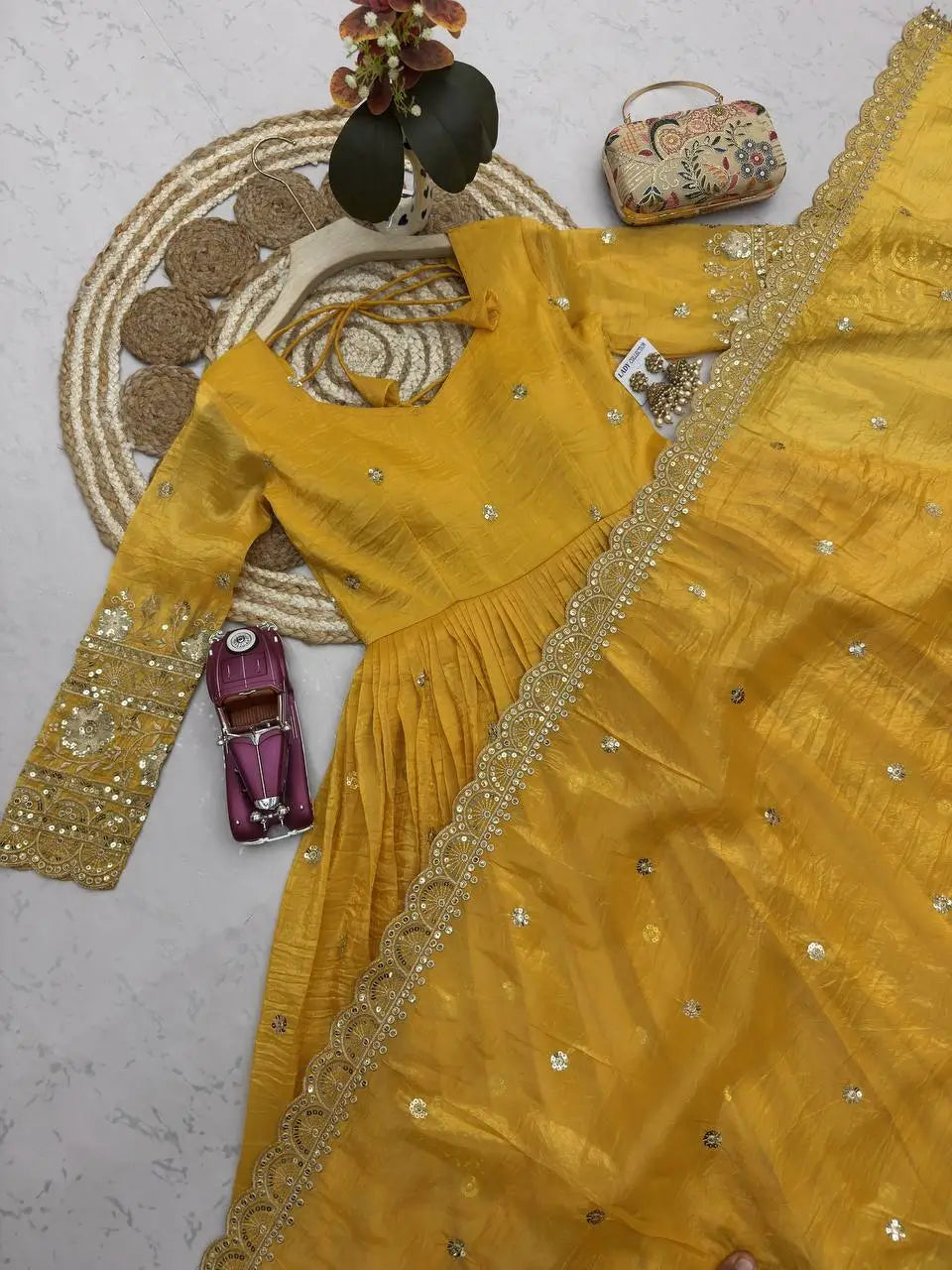 Golden Crush Sequin Gown
