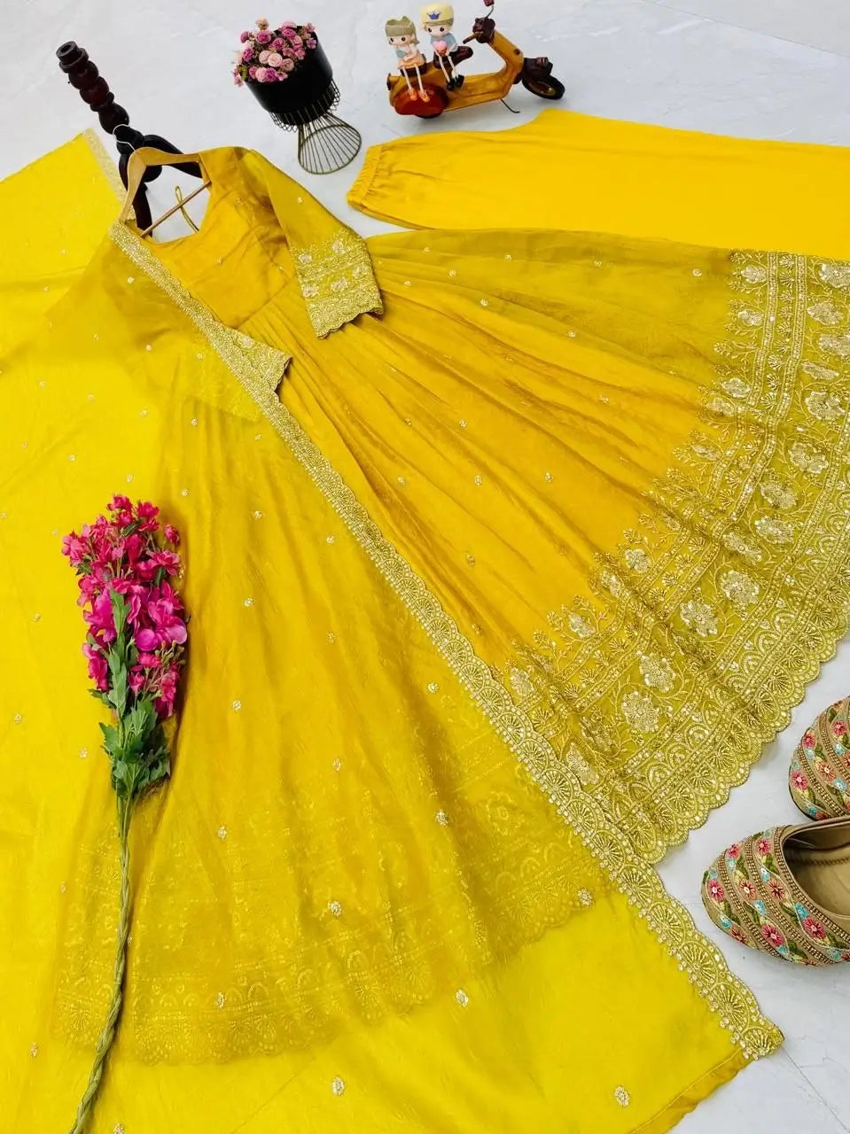 Golden Crush Sequin Gown