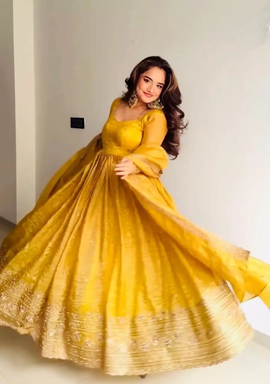 Golden Crush Sequin Gown