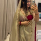 Golden Glow G Mee Satin Silk Saree for Festive and Party Wear