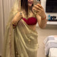 Golden Glow G Mee Satin Silk Saree for Festive and Party Wear