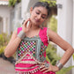 Gota Patti Mirror Crop Lehenga