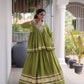 Gota Patti Peplum Lehenga