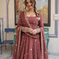 Graceful Chanderi Silk Anarkali Gown Set for Festive and Wedding Wear